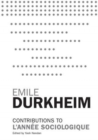 Livre Contributions to L'Annee Sociologique Durkheim