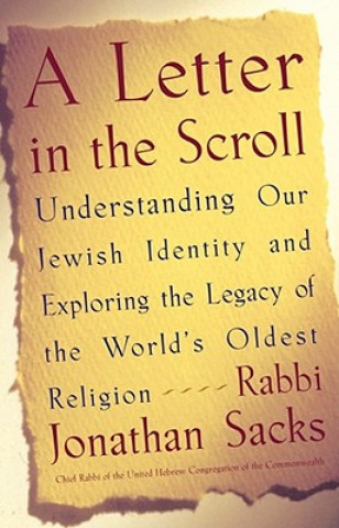 Książka Letter in the Scrolls Rabbi Jonathan Sacks