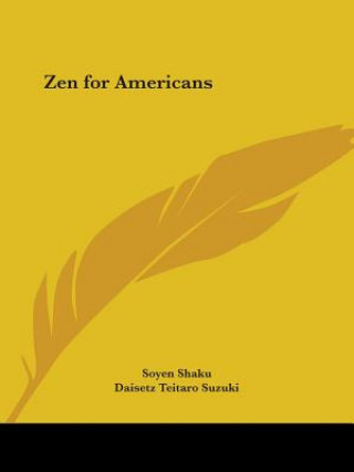 Carte Zen for Americans (1913) Soyen Shaku