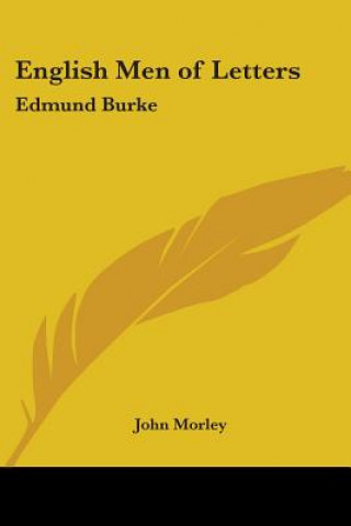 Könyv English Men of Letters John Morley