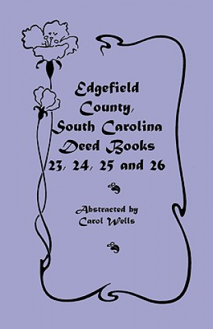 Carte Edgefield County, South Carolina Carol Wells