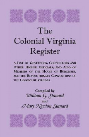 Libro Colonial Virginia Register Mary Newton Stanard