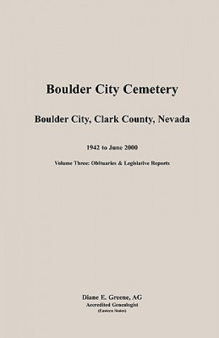 Книга Boulder City, Cemetery, Volume 3 Diane E Greene