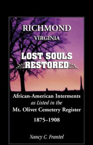 Knjiga Richmond, Virginia Lost Souls Nancy C Frantel