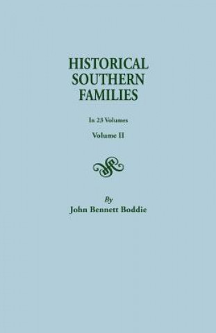 Carte Historical Southern Families John Bennett Boddie