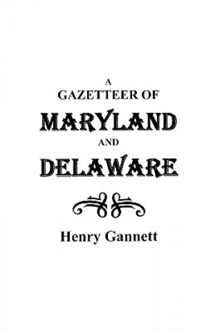 Carte Gazetteer of Maryland and Delaware Henry Gannett