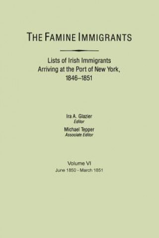 Carte Famine Immigrants Ira A. Glazier