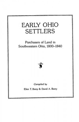 Kniha Early Ohio Settlers Berry