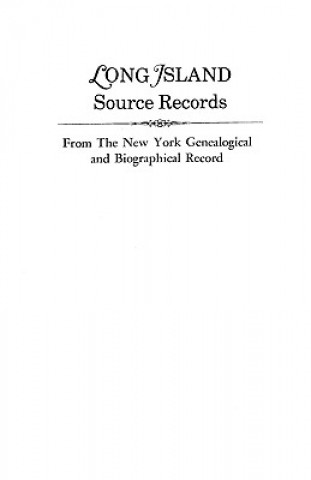 Knjiga Long Island Source Records Island Long Island