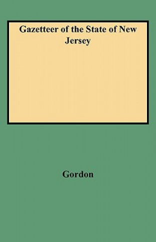 Kniha Gazetteer of the State of New Jersey R Gordon