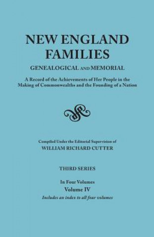 Book New England Families William Richard Cutter