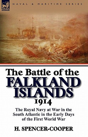Carte Battle of the Falkland Islands 1914 H Spencer-Cooper
