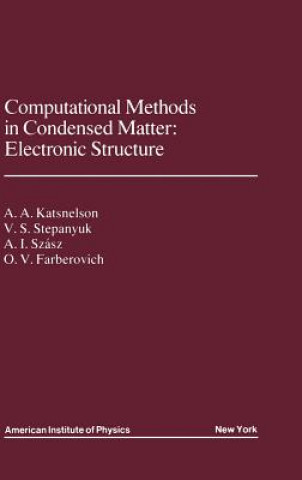 Carte Computational Methods in Condensed Matter O.V. Faberovich