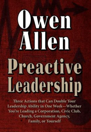 Kniha Preactive Leadership J Owen Allen