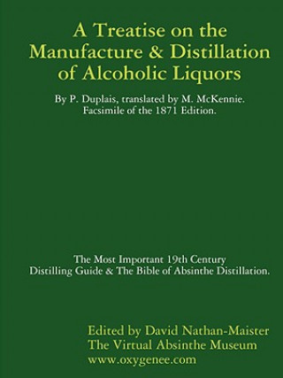 Book Manufacture & Distillation of Alcoholic Liquors by P.Duplais. The Most Important 19th Century Distilling Guide & The Bible of Absinthe Distillation. F David Nathan-Maister