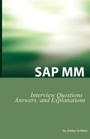 Kniha SAP MM Certification and Interview Questions Jordan Schliem