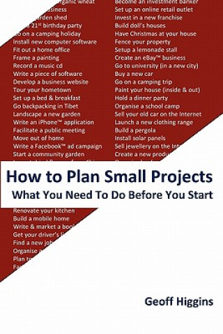 Kniha How to Plan Small Projects Geoff Higgins