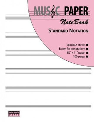 Книга MUSIC PAPER NoteBook - Standard Notation Ashkan Mashhour
