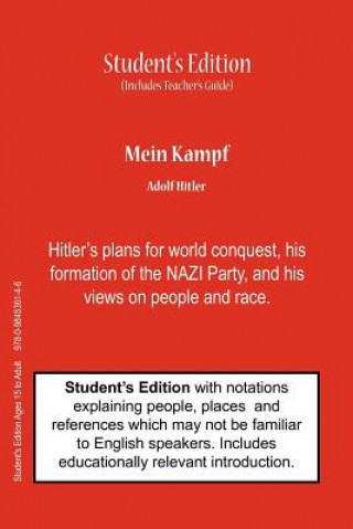 Könyv Mein Kampf (Student's & Teacher's Classroom Edition) Adolf Hitler