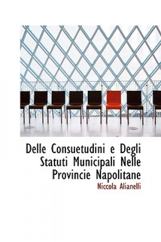 Livre Delle Consuetudini E Degli Statuti Municipali Nelle Provincie Napolitane Niccola Alianelli