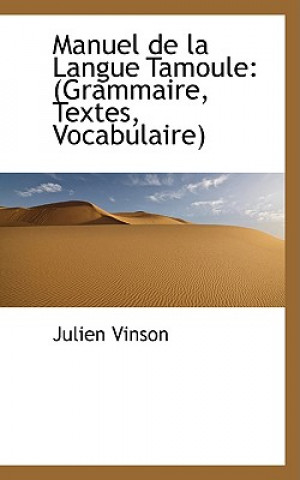 Carte Manuel de La Langue Tamoule Julien Vinson