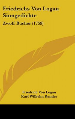 Knjiga Friedrichs Von Logau Sinngedichte Gotthold Ephraim Lessing