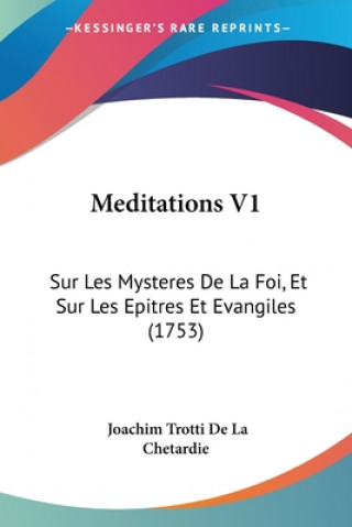 Carte Meditations V1 Joachim Trotti De La Chetardie