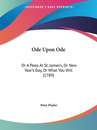 Book Ode Upon Ode Peter Pindar