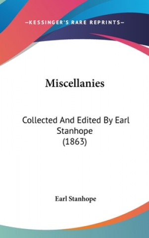 Libro Miscellanies Earl Stanhope