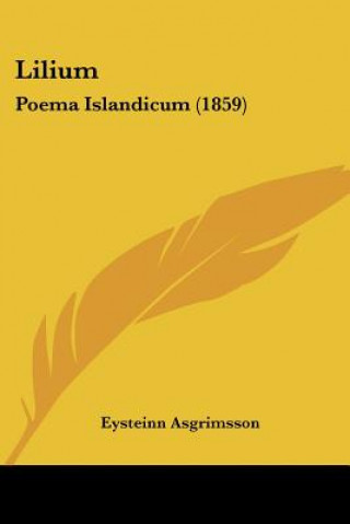 Książka Lilium Eysteinn Asgrimsson