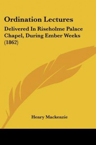 Knjiga Ordination Lectures Henry Mackenzie