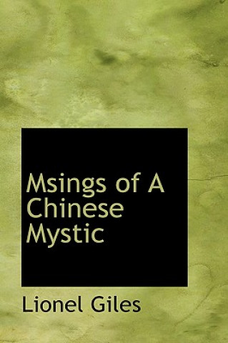 Carte Msings of A Chinese Mystic Lionel Giles