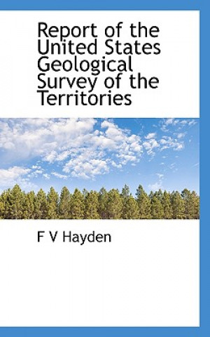 Carte Report of the United States Geological Survey of the Territories F V Hayden