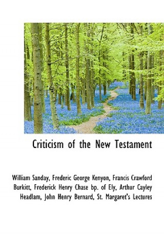 Kniha Criticism of the New Testament Cornwell April Theos Mary Emily Nadine Bernard