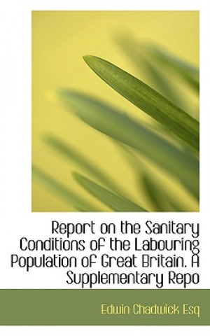 Könyv Report on the Sanitary Conditions of the Labouring Population of Great Britain. a Supplementary Repo Edwin Chadwick