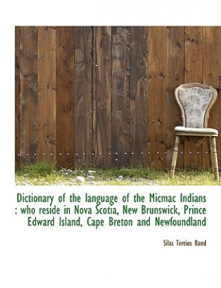 Carte Dictionary of the Language of the Micmac Indians Silas Tertius Rand