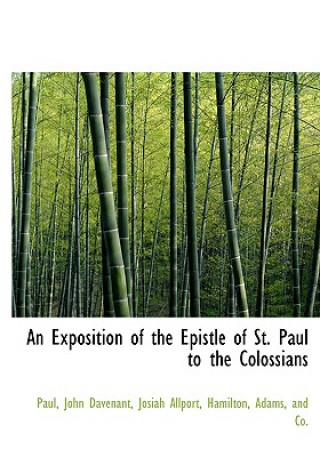 Buch Exposition of the Epistle of St. Paul to the Colossians Josiah Allport