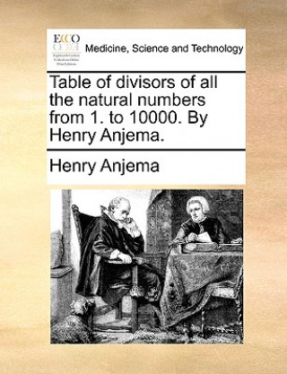 Kniha Table of Divisors of All the Natural Numbers from 1. to 10000. by Henry Anjema. Henry Anjema