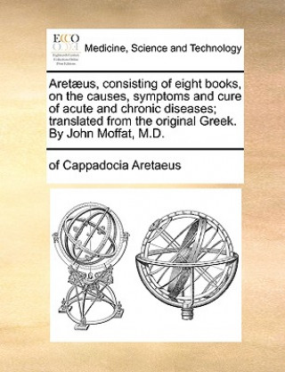 Livre Aretaeus, consisting of eight books, on the causes, symptoms and cure of acute and chronic diseases; translated from the original Greek. By John Moffa of Cappadocia Aretaeus