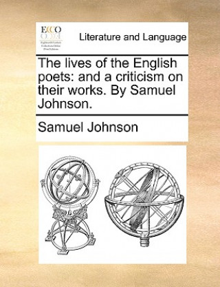 Kniha lives of the English poets Samuel Johnson