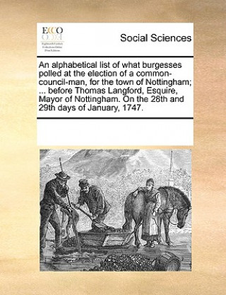 Libro Alphabetical List of What Burgesses Polled at the Election of a Common-Council-Man, for the Town of Nottingham; ... Before Thomas Langford, Esquire, M See Notes Multiple Contributors