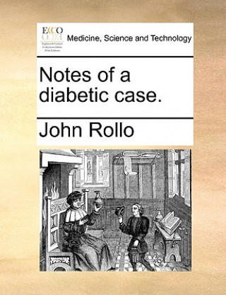 Carte Notes of a Diabetic Case. John Rollo