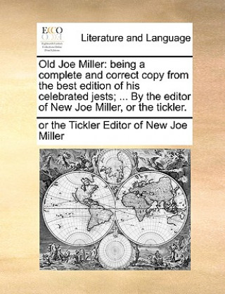 Carte Old Joe Miller Editor of New Joe Miller