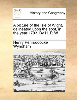 Carte Picture of the Isle of Wight, Delineated Upon the Spot, in the Year 1793. by H. P. W. Henry Penruddocke Wyndham