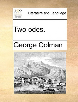 Książka Two Odes. George Colman