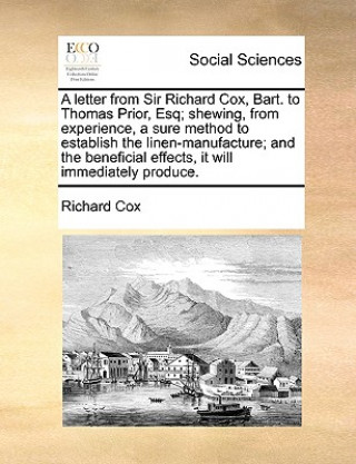 Книга Letter from Sir Richard Cox, Bart. to Thomas Prior, Esq; Shewing, from Experience, a Sure Method to Establish the Linen-Manufacture; And the Beneficia Richard Cox