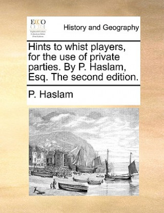 Libro Hints to whist players, for the use of private parties. By P. Haslam, Esq. The second edition. P. Haslam