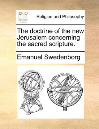 Książka doctrine of the new Jerusalem concerning the sacred scripture. Emanuel Swedenborg