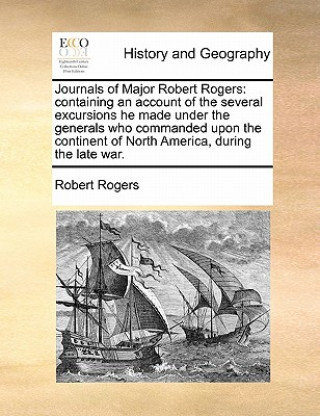 Kniha Journals of Major Robert Rogers Robert Rogers