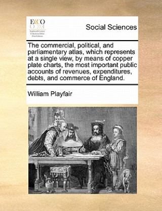 Knjiga Commercial, Political, and Parliamentary Atlas, Which Represents at a Single View, by Means of Copper Plate Charts, the Most Important Public Accounts William Playfair